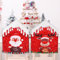 TSLBW 4 Stück Weihnachten Stuhlhussen, Stuhlhussen mit Weihnachtsmannmütze, Stuhlbezug Nikolaus Weihnachtsdeko für Weihnachten, Esszimmer, Küche, Party, Dekoration (Multi)