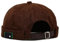 XYIYI Braun Herren Cordmütze Dockermütze Brimless Hat Schädelkappe Arbeiter Matrosenmütze Gerollte Manschette Retro Beanie Mütze