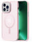 Magnetico Cover Compatibile con iPhone 12 Pro Max,Traslucida Matte Sottile Custodia Case,Pink