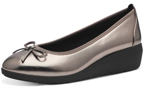 Jana Women's 8-22162-43 Ballerina, Silver, 6 UK