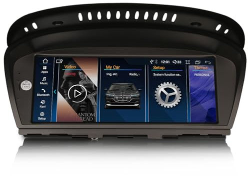Erisin 8.8 Android 14 8-Core 4GB+64GB Autoradio Bluetooth 5.0 per BMW Serie 3 E90 E91 E92 E93 5 Serie E60 E61 6 Serie E63 E64 CCC Supporta GPS Navigatore IPS iDrive OEM CarPlay Android Auto WiFi DAB+