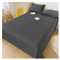 Winter Bettlaken Warm Thermo Fleece Betttuch Kuschelig Weich Flauschig Laken Leintuch Haustuch Mikrofaser ohne Gummizug vielen Größen und Farben (Color : Black, Size : 245x270cm)