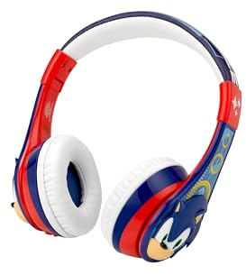 Sonic The Hedgehog Bluetooth Headphones for Kids, Wireless Headphones