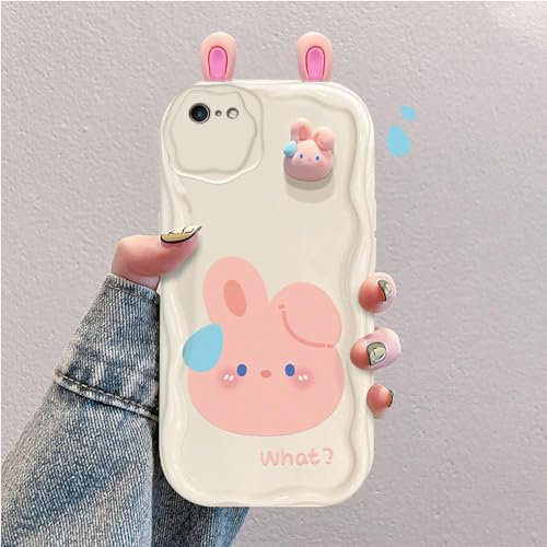 Custodia Cartone Animato 3D Compatibile con iPhone 7/8/SE 2020/SE 2022 Cover Silicone Antiurto Alla Moda