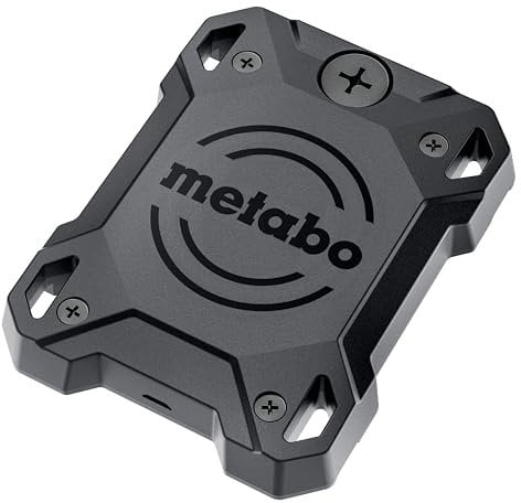 metabo GPS-Tracker Werkzeugfinder I Schlüsselfinder Gegenstandsfinder für iOS kompatibel mit Wo ist? App I Koffer Gepäck Finder wasserdicht mit austauschbarer Batterie
