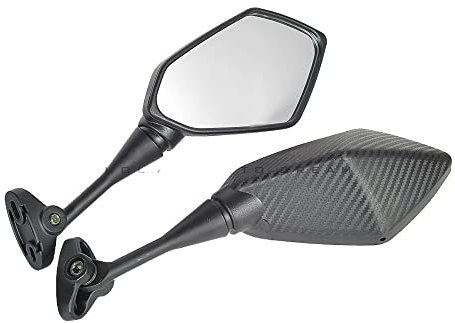 Motorrad Spiegel Gebrauch for Yamaha YZF R1 R6 R25 R15 R125 R3 R1S R1M FZ6R Spiegel Motorradroller Rückfahrspiegelkohlenstoff-Look Roller Spiegel