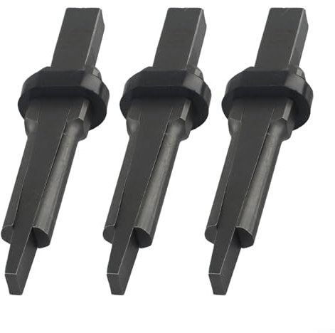 Besttoolifes Juego de 3 cuñas de cuña y plumas de grado industrial de 23 mm, divisor de piedra de pluma y cuña de hormigón mármol granito roca piedra dividir herramientas manuales