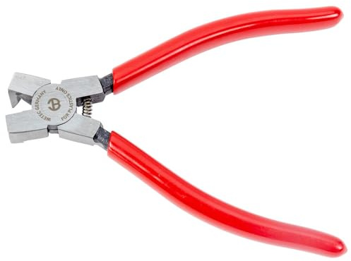 WETEC Seitenschneider für Kunststoff, abgewinkelte Schneide (abgewinkelt trennen Zange) Länge: 150 mm/Kopf: poliert, abgewinkelt 90 °/Griffe: mit Kunststoff überzogen