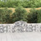 Somanki Gabione mit Hochbogen, Gabionenkörbe, Gabionen Hochbeet, Steinkorb, Gabionengitter, Kräuterspirale Für Garten, Drahtkorb Für Pflanzen, 200x30x60/80 cm Verzinktes Eisen