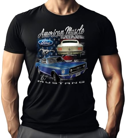 Herren T-Shirt für US-Car Ford Mustang Fahrer und Fans - Original Ford Lizenz