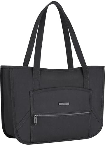RAINYEAR Stylish Durable Ladies Tote Bag Women's Handbag with Laptop Compartment for Work Nurse School Travel Compatible with 13 & 14 inch macbook M1 M2 M3 M4