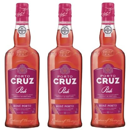 3x 0,75l - Porto Cruz - Pink Port - Vinho do Porto D.O.P. - Portugal - Rosé-Portwein süß