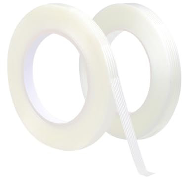 Qrity 2 Stück Filamentklebeband 10mm x 50m, Reparatur Tape, Verpackungsband, Verschleißfest, Wasserdichtes Filament Umreifungsband