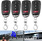 Huybaa 4 Piezas mando garaje universal,mando puerta garaje 433Mhz,mando a distancia universal para coches, puertas de garaje y portones,4 botones(negros y rojos)