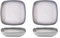 Nff Set Di 2 Piatti Da Portata, Piatti Fondi Quadrati In Ceramica Da 8,5 Pollici, Grigio Sfumato, For Pasta, Insalata, Bistecca, Lavabili In Lavastoviglie