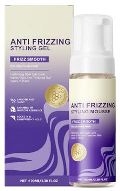 Locken Mousse Volumen Booster, Leichter Schaumfestiger für Definiertes und Geschmeidiges Haar, Für Naturlocken und Dauerwelle, Ohne Klebrigkeit und Schweregefühl (1pc)