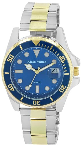 Raptor Alain Miller Herren Armbanduhr aus Edelstahl in Bicolor, in Einer Länge von 22 cm, Klassisches Design für jeden Mann