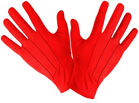 Elegante Stoffhandschuhe für Damen & Herren | Kurze Kostüm-Handschuhe in vielen Farben | Perfekt für Karneval, Fasching, Hochzeit, Halloween & Parade | Unisex Handschuhe für jeden Anlass