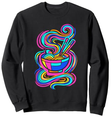 Bol à Ramen Japonais Nouilles Synthwave Sweatshirt