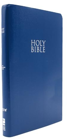 NIV, Gift and Award Bible, Leather-Look, Blue, Red Letter, Comfort Print