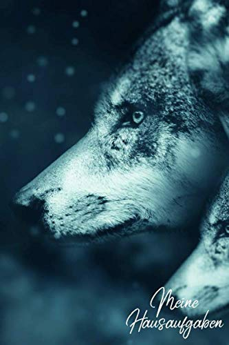 Meine Hausaufgaben: Hausaufgabenheft Wolf - Hausaufgabenheft 2019/2020 - Grundschule und Schule - Schülerkalender mit Stundenplan, Notenübersicht und ... Schuljahr - ca. DIN A5 - glänzendes Softcover