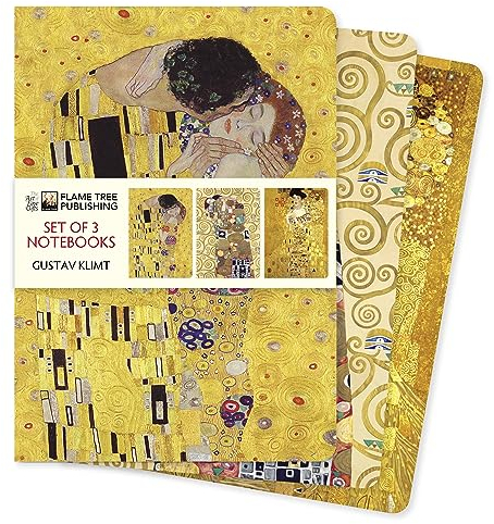 Dreier Set DIN-A5-Format-Notizbücher: Gustav Klimt: Unser beliebten DIN-A5-Format-Notizbücher im 3er-Pack mit flexiblen, künstlerisch gestalteten ... (3er-Sets DIN-A5-Format-Notizbücher)