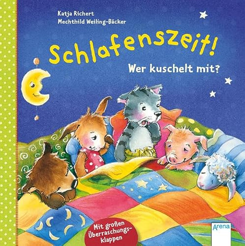 Schlafenszeit! Wer kuschelt mit?: Mit großen Überraschungsklappen