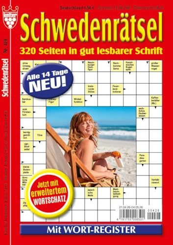 SAMMELBAND SCHWEDENRÄTSEL Nr. 428 VDZ17550, Rätsel aus dem KELTER VERLAG, 320 Seiten in großer Schrift