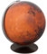 Columbus Leuchtglobus Mars D 40 cm Planetenglobus handkaschiert, Edelstahl matt