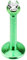 Piersando Piercing Barbell Lippe Labret Lippenpiercing Ohr Tragus Ohrpiercing Titan mit Kristall Grün 1,2mm x 8mm x 2mm