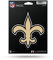 Rico Industries NFL Football New Orleans Saints Medium gestanzter Aufkleber, 12,7 x 17,8 cm