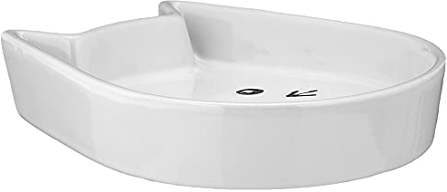Nobby 73760 en céramique pour Chat Kitty Face, Blanc