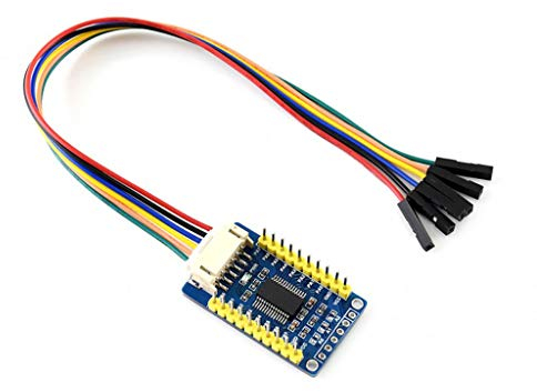 Waveshare MCP23017 IO Expansion Board I2C Interface Expands 16 I/O Pins Allows 8 pcs Stacked and Used at The Same Time Allow Multi I2C Modules to be Stacked