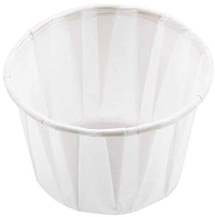 We Can Source It Ltd - 500 x 1oz Paper Souffle Portion Cups Waxed Paper Ramekin Sauce Pots with Leak-Resistant Coating – for Sauces, Condiments, Dips & Sampling – Disposable Catering Portion Control
