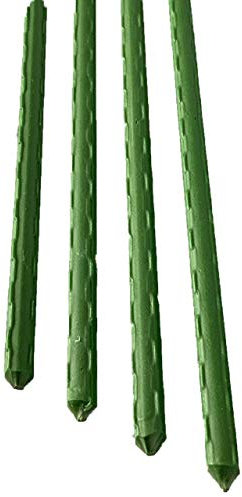 Maxpack® Lot de 10 bâtonnets de Plantes en métal recouvert de Plastique Vert 60 cm - 8 mm