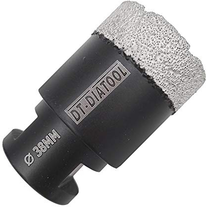 DT-DIATOOL Foret Diamant 38mm Scie Cloche pour Forage à Sec Carrelage Porcelaine Marbre Céramique Granit