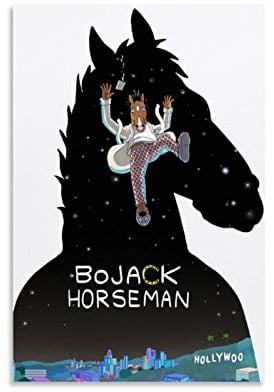 RUIQIU BoJack Horseman TV Drama Poster Druck auf Leinwand Poster Scroll Wall Art Bild Familie Home Decor Schlafzimmer Dekorative Poster 30 x 45 cm