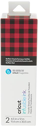 Cricut 2008888 Sublimations-Transferfolie, Buffalo Check, 11,4 cm x 30,5 cm (4,5 x 12)