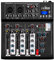 ZTBGY DJ Mixer,Professional HT4 Bluetooth Compatible Professional Portable Digital DJ Console W/USB 4 Channel Mixer Audio Interface-Mixing Boards for Studio Recording,48V Phantom Power