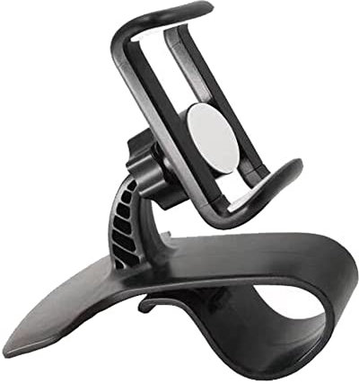 Support de téléphone de voiture avec clip rotatif à 360 degrés Support de téléphone universel pour tableau de bord de voiture Support de téléphone antidérapant pour iPhone, Samsung, smartphones