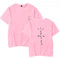 T Shirt Girocollo Manica Corta Hip Hop Rap di Travis Scott, Felpa Allentata Casual Moda Uomo Donna Nera Oversize (M,Pink)