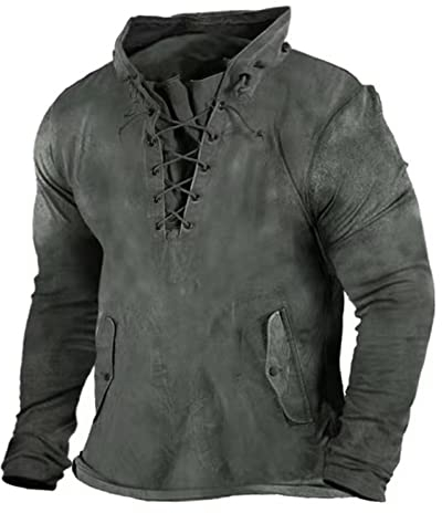ODJOY-FAN Vintage Front Herren Kapuzenpullover Hoodies Mode Lose 3D Gedruckt Sweatshirt Pullover Jacke Kostüm Sports Hoodie Für Paare Warm Pulli Hoodie Pullover