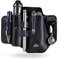 VIPERADE PJ35 EDC Lederscheide Multitool Scheide mit 3 Taschen,Werkzeuge Holster Messer Gürtelscheide Taschenlampen Scheide für Leatherman Multitools/Messerscheide-Schwarz
