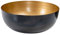 levandeo Schale Rund Ø25cm Schwarz Gold Metall Schüssel Dekoschale Tischdeko Aufbewahrung Dekoration