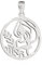 NKlaus 21mm Kettenanhänger Sternzeichen Jungfrau 925 Silber Anhänger Zodiac Horoshop 14196