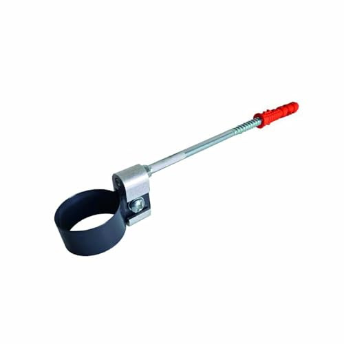 Renoplast R50 Aluminium Fallrohrschelle | Graphit DN 40mm | Regenwasserrinne Drainage für Dachbleche | Garten Haus Carport Terrasse Dachrinne zum Einstecken