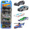 Hot Wheels Spielzeugautos im Maßstab 1:64, fünf-teiliges Set von Fahrzeugen im Batman-Stil, HXD61