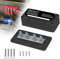 Heavy Duty Bus Bar 300A 12V Power Distribution Block with 5/16 (M8) 4-Posts Terminals Block with Cover for Automotive, Marine, Battery System (Black)
