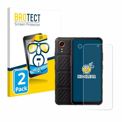 BROTECT Schutzfolie für Samsung Galaxy XCover 7 | (Display+Kamera) 2 Stück Transparenter Displayschutz Made in Germany Klare Displayschutz-Folie Clear Einfache Montage