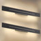 ZMH 2er set Wandlampe led Wandleuchte innen - moderne 60CM 20W Flur Beleuchtung Warmweiß Flurlampe Wohnzimmerlampe schwarze Bettlampe Wandbeleuchtung für Treppenhaus Wohnzimmer Schlafzimmer